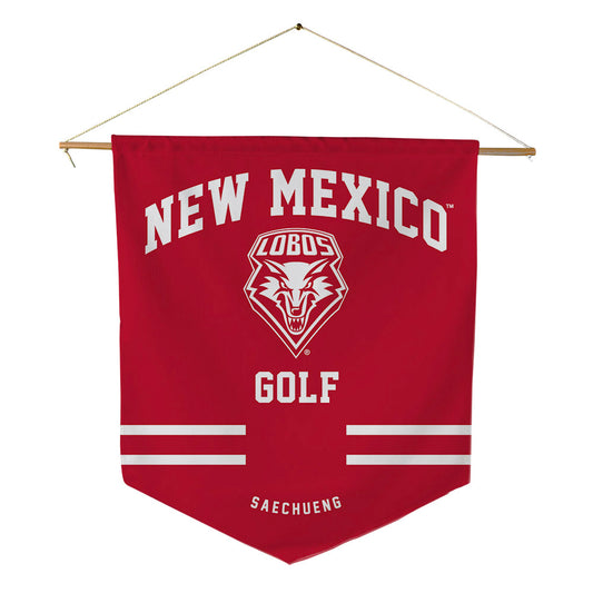 New Mexico - NCAA Women's Golf : Anita Saechueng - Pennant - 18" x 21"-0