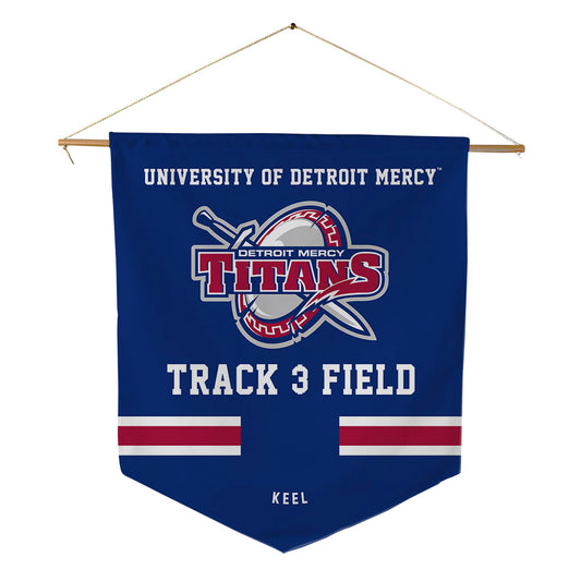 Detroit Mercy - NCAA Men's Track & Field : David Keel - Pennant - 18" x 21"-0