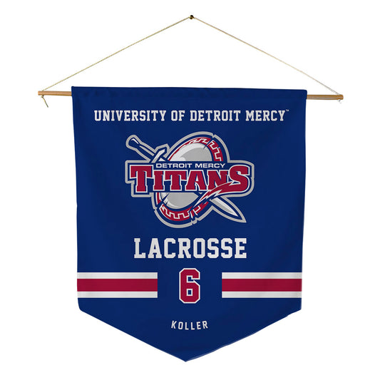 Detroit Mercy - NCAA Women's Lacrosse : Julienna Koller - Pennant - 18" x 21"-0