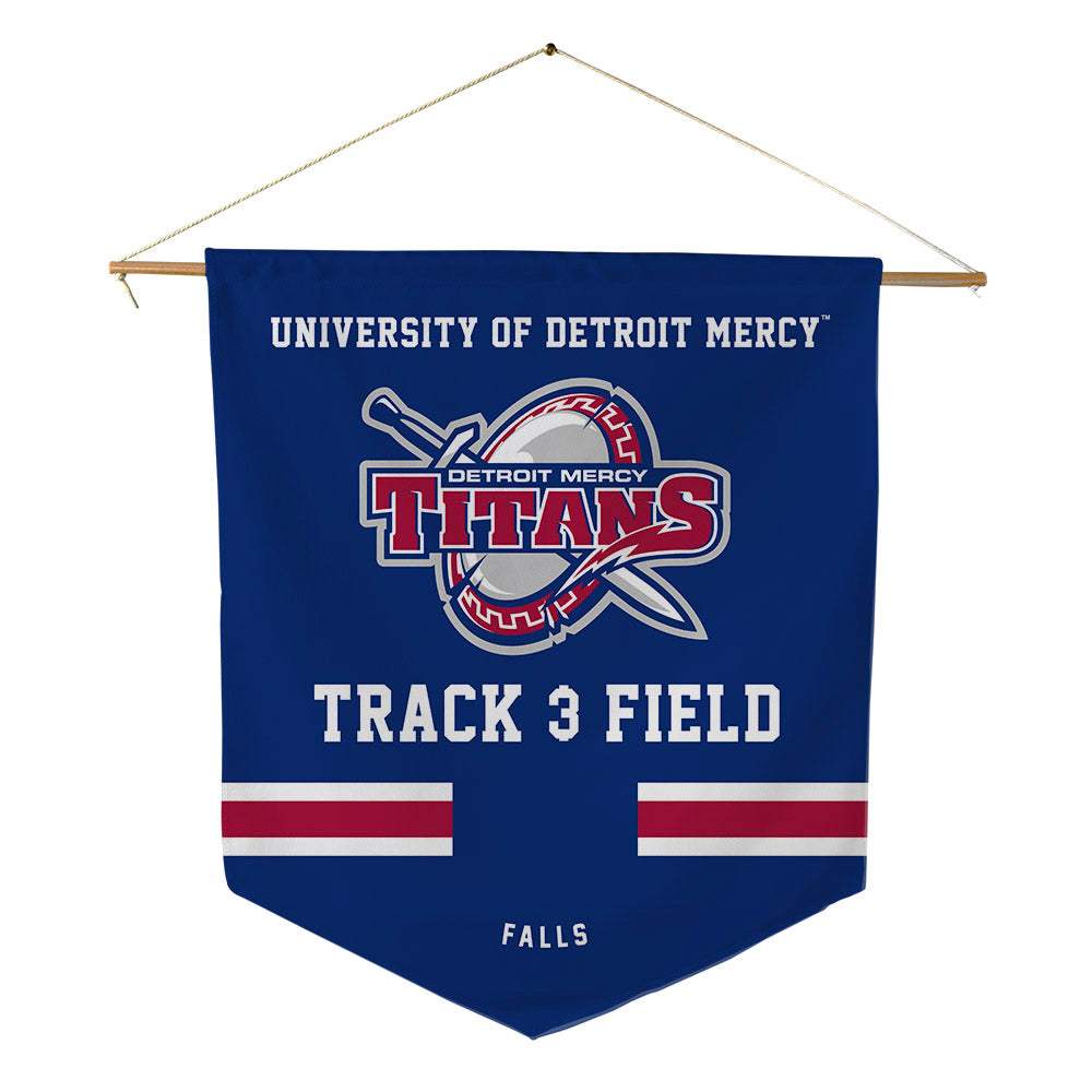 Detroit Mercy - NCAA Men's Track & Field : Kyle Falls - Pennant - 18" x 21"-0