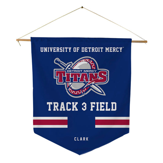 Detroit Mercy - NCAA Women's Track & Field : Jada Clark - Pennant - 18" x 21"-0