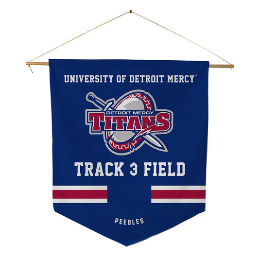 Detroit Mercy - NCAA Women's Track & Field : Gracelyn Peebles - Pennant - 18" x 21"-0