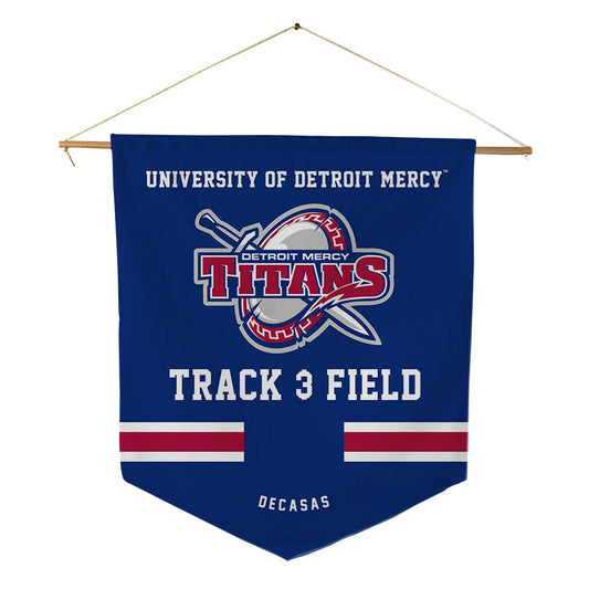 Detroit Mercy - NCAA Men's Track & Field : Joseph DeCasas - Pennant - 18" x 21"-0