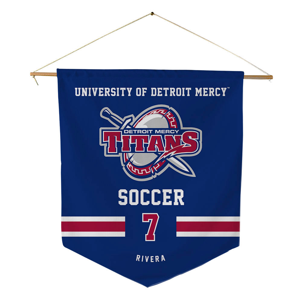 Detroit Mercy - NCAA Women's Soccer : Jada Rivera - Pennant - 18" x 21"-0