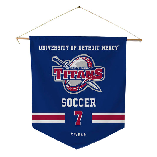 Detroit Mercy - NCAA Women's Soccer : Jada Rivera - Pennant - 18" x 21"-0