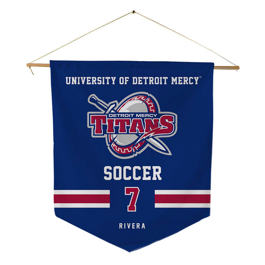 Detroit Mercy - NCAA Women's Soccer : Jada Rivera - Pennant - 18" x 21"-0