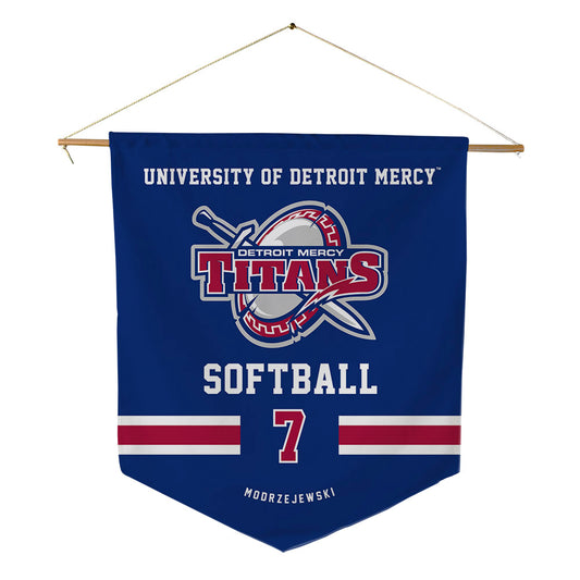 Detroit Mercy - NCAA Softball : Katie Modrzejewski - Pennant - 18" x 21"-0
