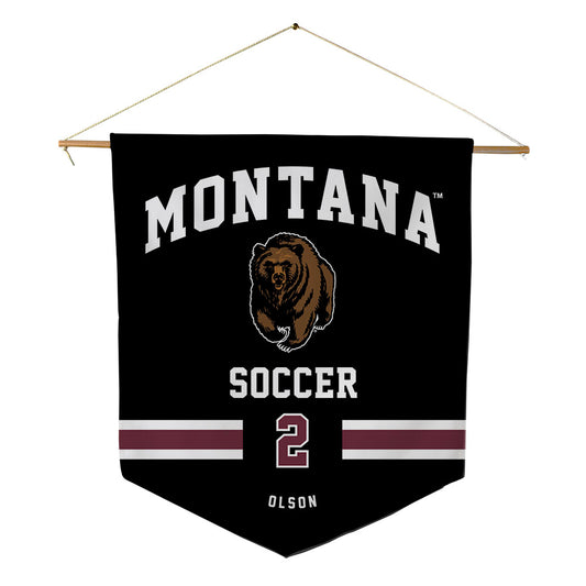 Montana - NCAA Women's Soccer : Grace Olson - Pennant - 18" x 21"-0