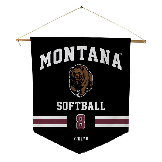 Montana - NCAA Softball : Kaci Kiblen - Pennant - 18" x 21"-0