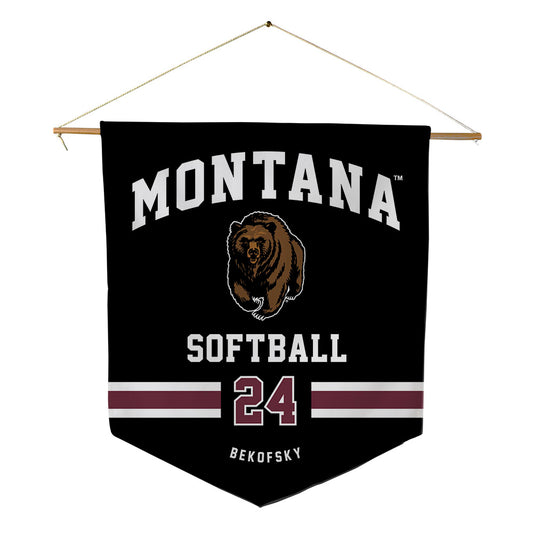Montana - NCAA Softball : Mackenzie Bekofsky - Pennant - 18" x 21"-0