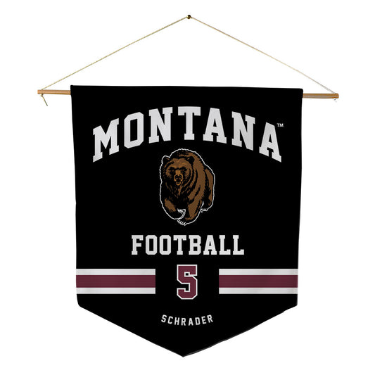 Montana - NCAA Football : Hudson Schrader - Pennant - 18" x 21"-0