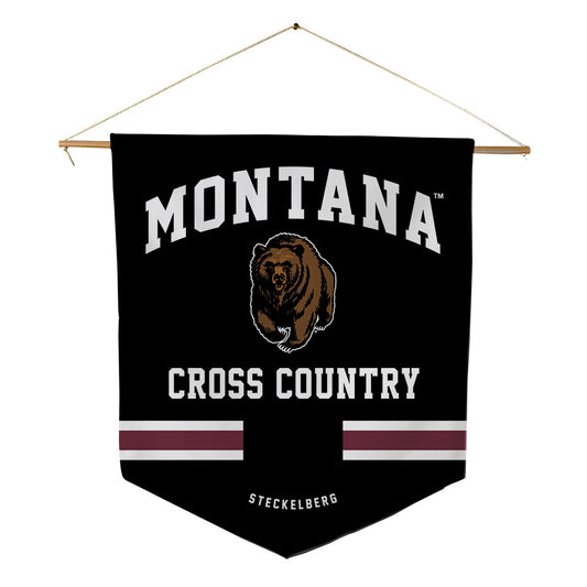 Montana - NCAA Men's Cross Country : Carson Steckelberg - Pennant - 18" x 21"-0