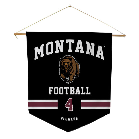 Montana - NCAA Football : Luke Flowers - Pennant - 18" x 21"-0