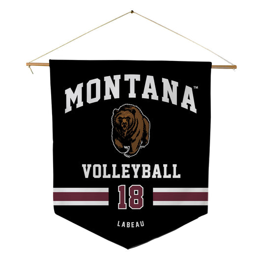 Montana - NCAA Women's Volleyball : Olivia LaBeau - Pennant - 18" x 21"-0