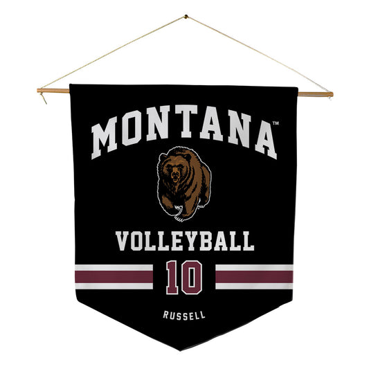 Montana - NCAA Women's Volleyball : Delaney Russell - Pennant - 18" x 21"-0