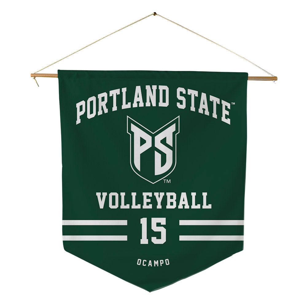 Portland State - NCAA Women's Volleyball : Xanthe Ocampo - Pennant - 18" x 21"-0