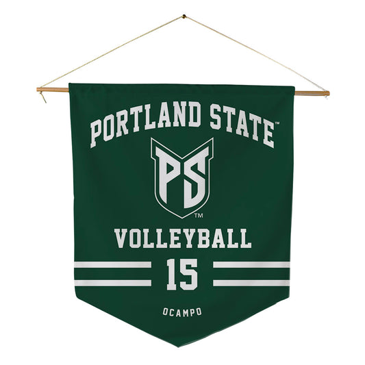 Portland State - NCAA Women's Volleyball : Xanthe Ocampo - Pennant - 18" x 21"-0