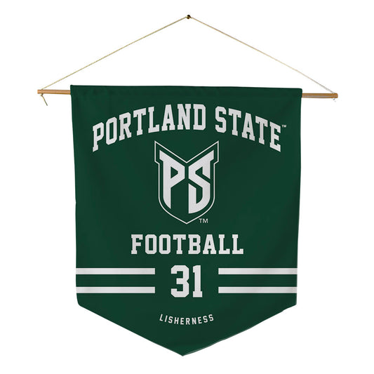 Portland State - NCAA Football : Logan Lisherness - Pennant - 18" x 21"-0