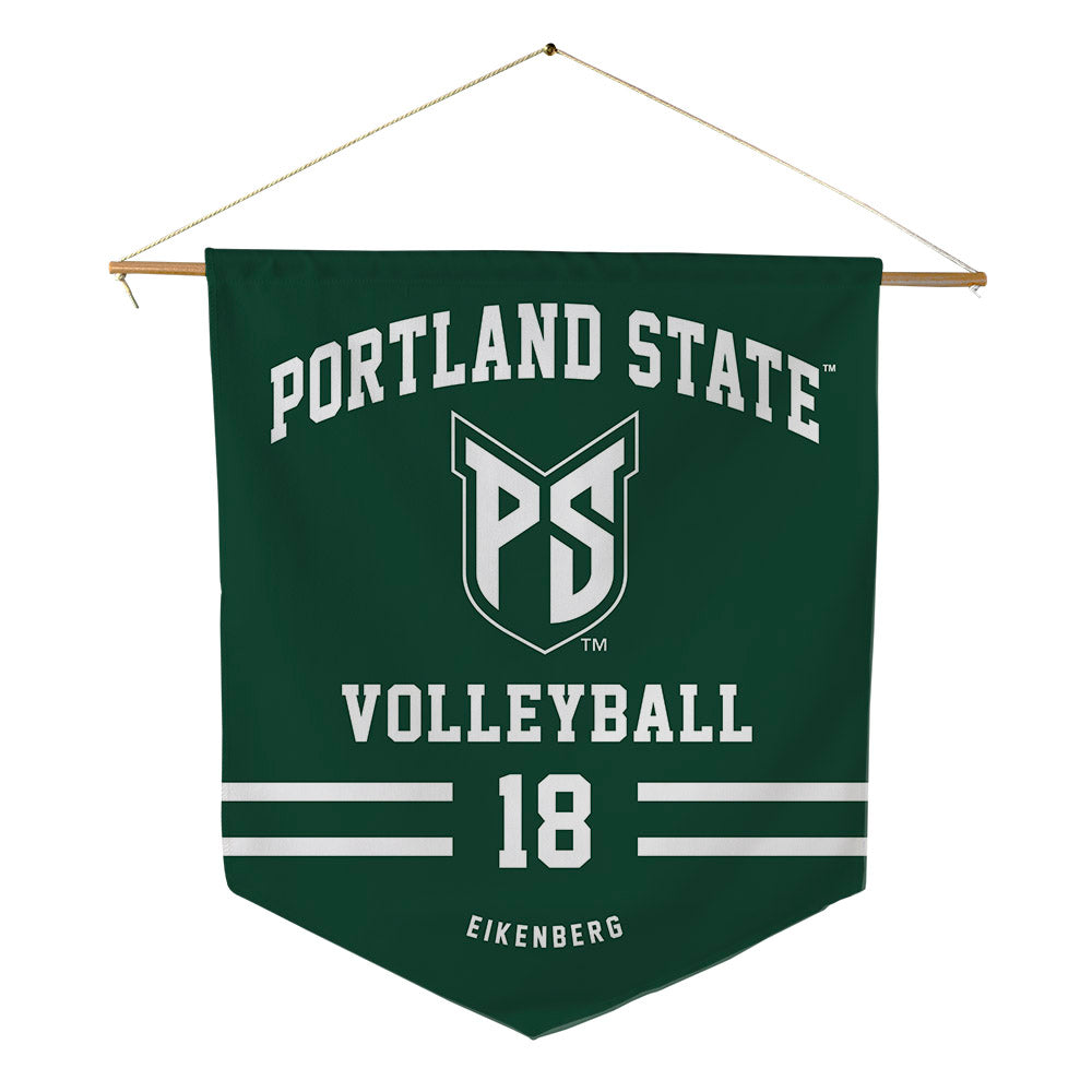 Portland State - NCAA Women's Volleyball : Alivia Eikenberg - Pennant - 18" x 21"-0