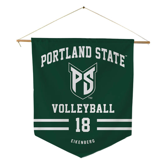 Portland State - NCAA Women's Volleyball : Alivia Eikenberg - Pennant - 18" x 21"-0