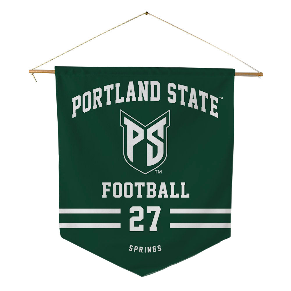 Portland State - NCAA Football : Quincy Springs - Pennant - 18" x 21"-0