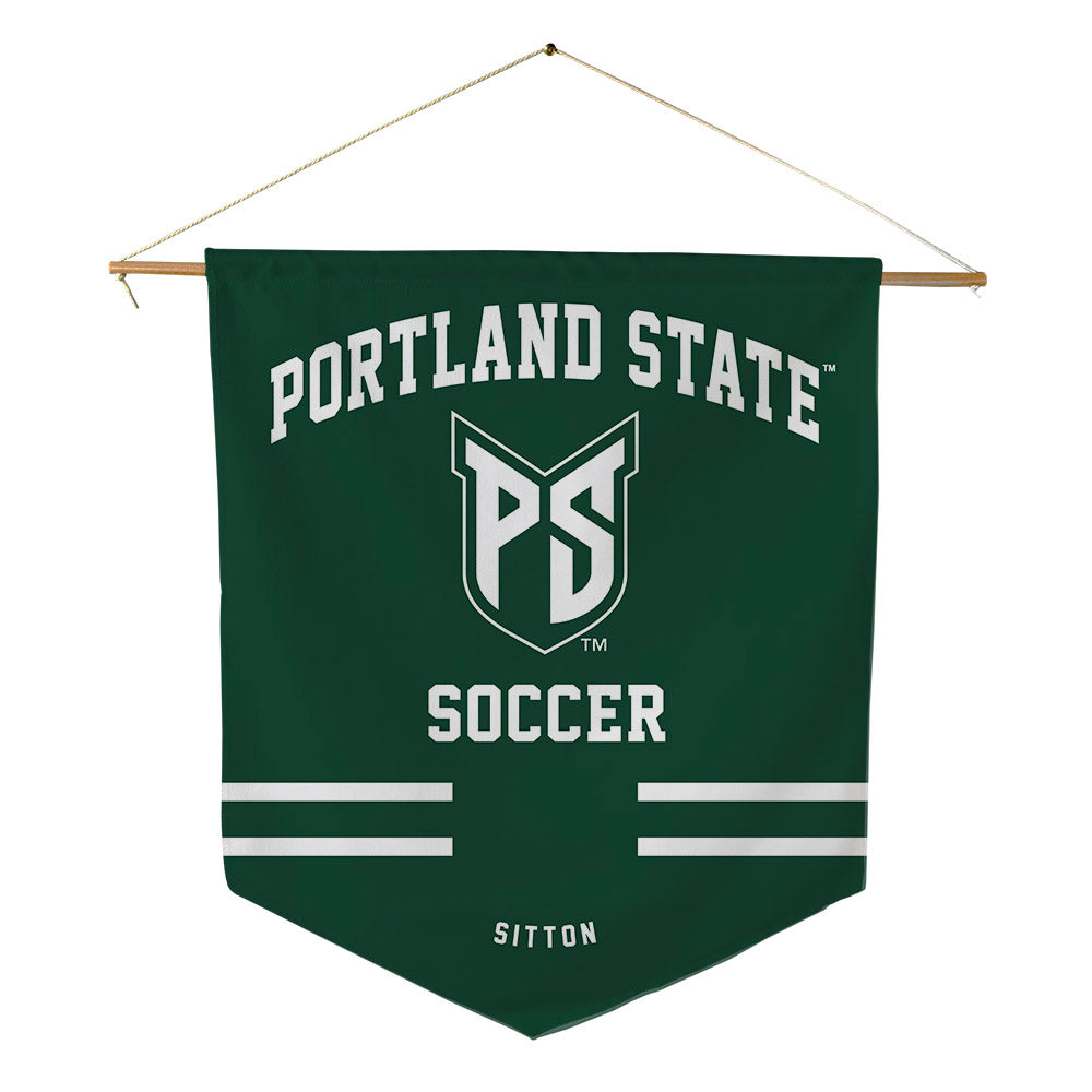 Portland State - NCAA Women's Soccer : Amelia Sitton - Pennant - 18" x 21"-0