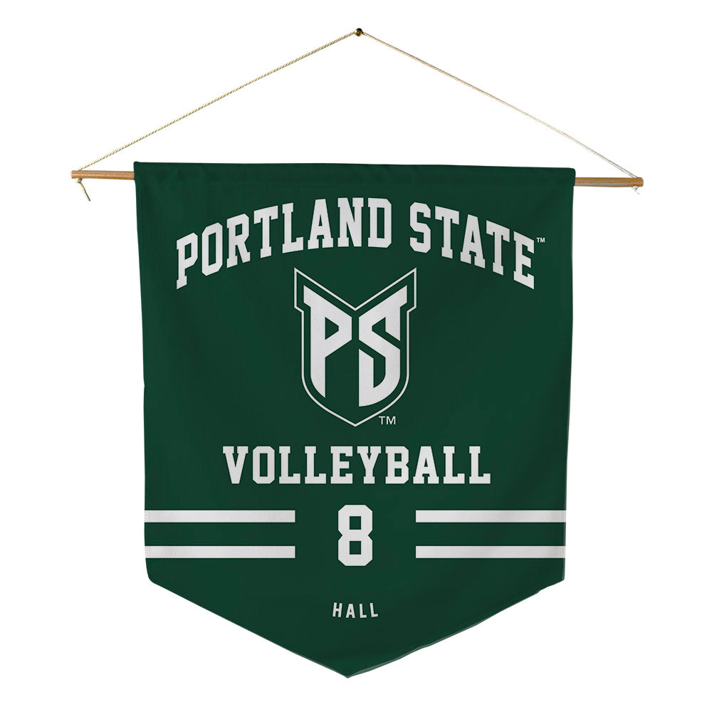 Portland State - NCAA Women's Volleyball : Maryn Hall - Pennant - 18" x 21"-0