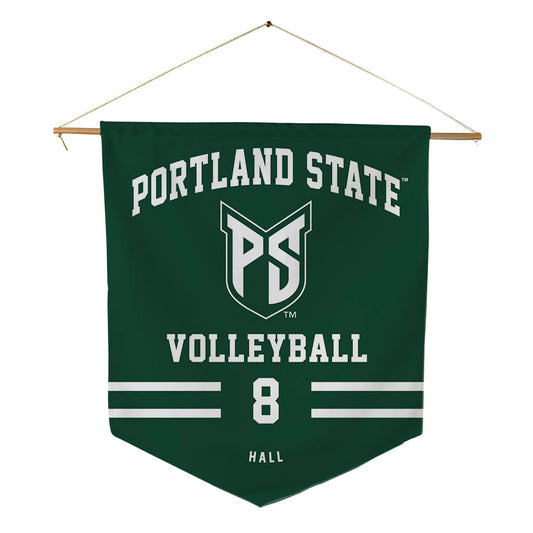 Portland State - NCAA Women's Volleyball : Maryn Hall - Pennant - 18" x 21"-0