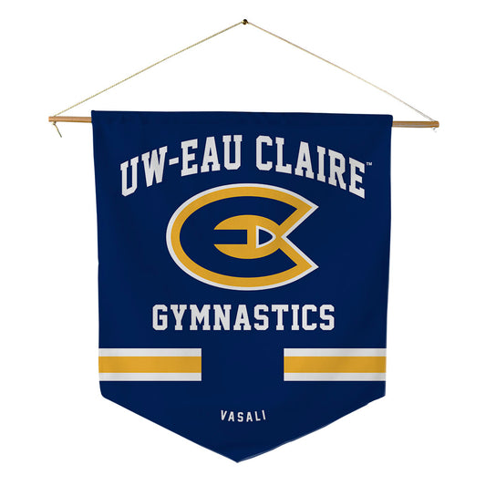 UW Eau Claire - NCAA Women's Gymnastics : Linnea Vasali - Pennant - 18" x 21"-0