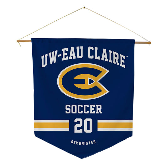 UW Eau Claire - NCAA Women's Soccer : Taylor Bembnister - Pennant - 18" x 21"-0