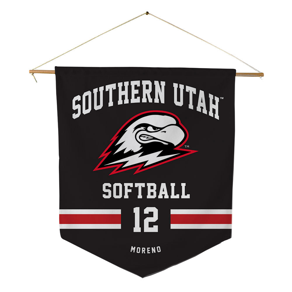 Southern Utah - NCAA Softball : Maddie Moreno - Pennant - 18" x 21"-0