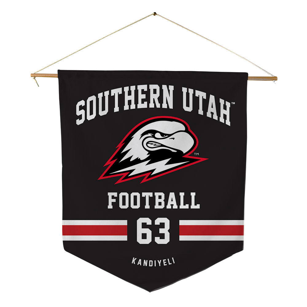 Southern Utah - NCAA Football : Sirri Kandiyeli - Pennant - 18" x 21"-0