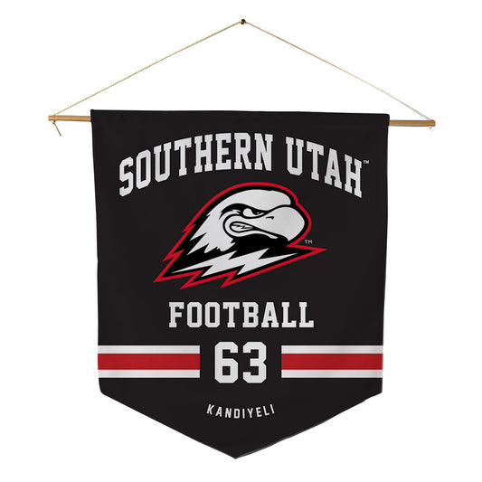 Southern Utah - NCAA Football : Sirri Kandiyeli - Pennant - 18" x 21"-0
