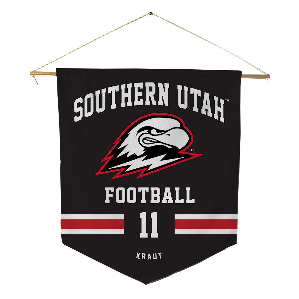 Southern Utah - NCAA Football : Anson Kraut - Pennant - 18" x 21"-0