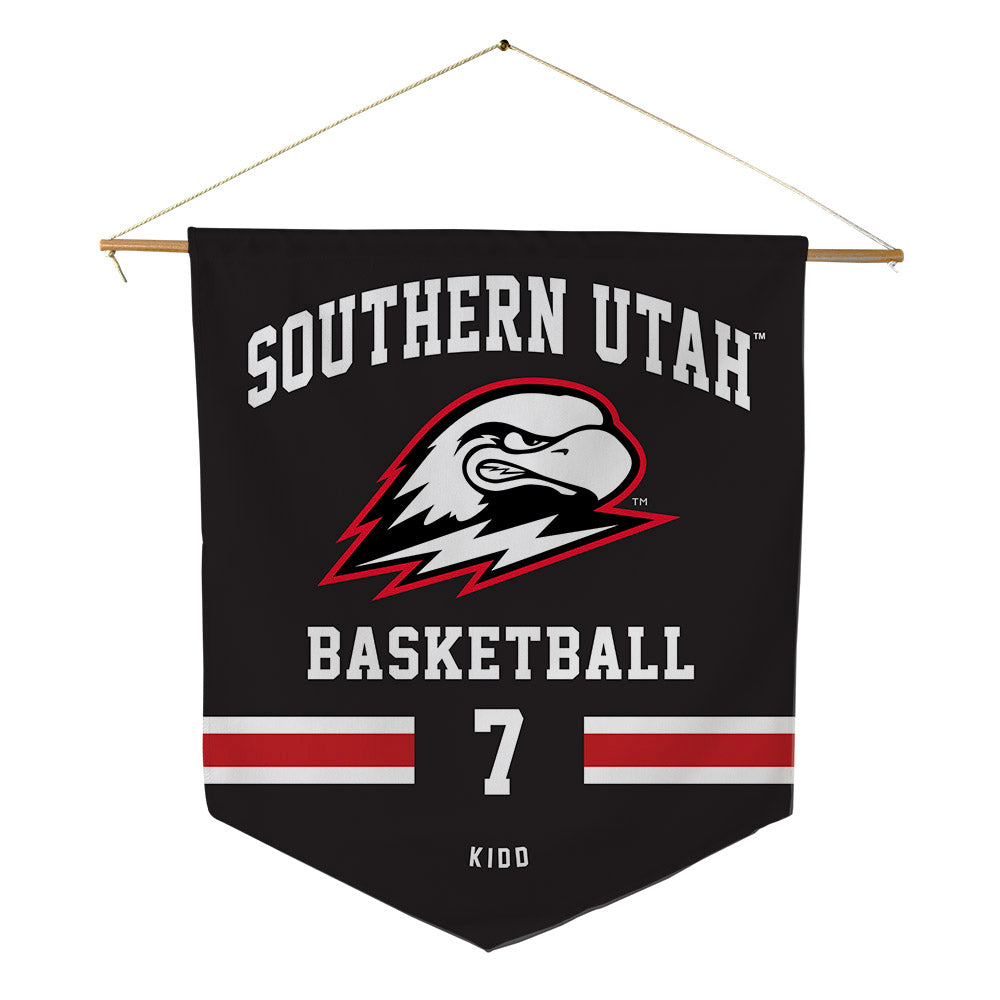 Southern Utah - NCAA Men's Basketball : Zeplin Kidd - Pennant - 18" x 21"-0