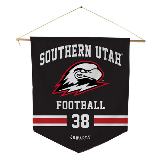 Southern Utah - NCAA Football : Tavian Edwards - Pennant - 18" x 21"-0