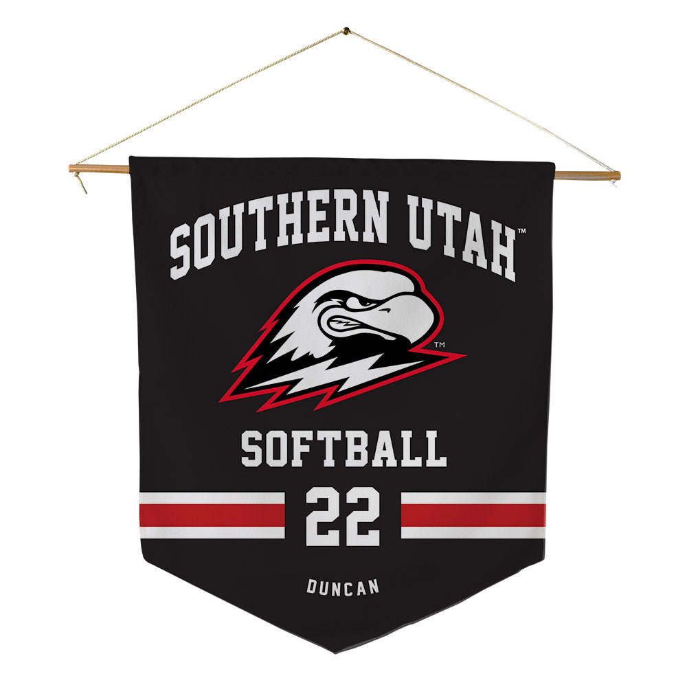 Southern Utah - NCAA Softball : Hannah Duncan - Pennant - 18" x 21"-0
