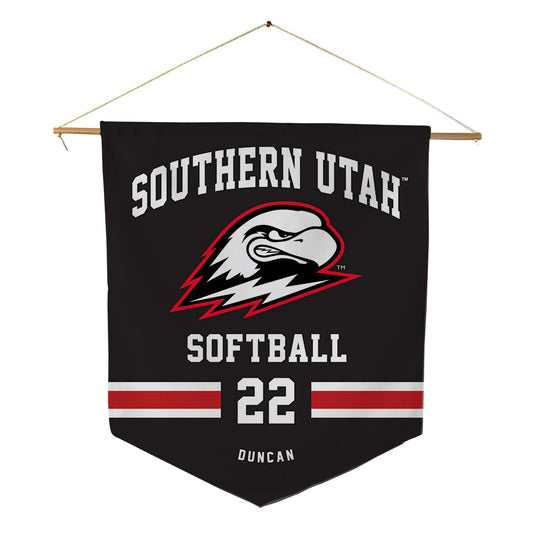 Southern Utah - NCAA Softball : Hannah Duncan - Pennant - 18" x 21"-0