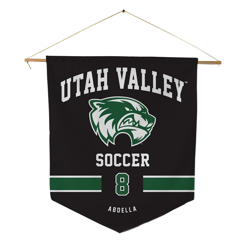 Utah Valley - NCAA Men's Soccer : Mason Abdella - Pennant - 18" x 21"-0