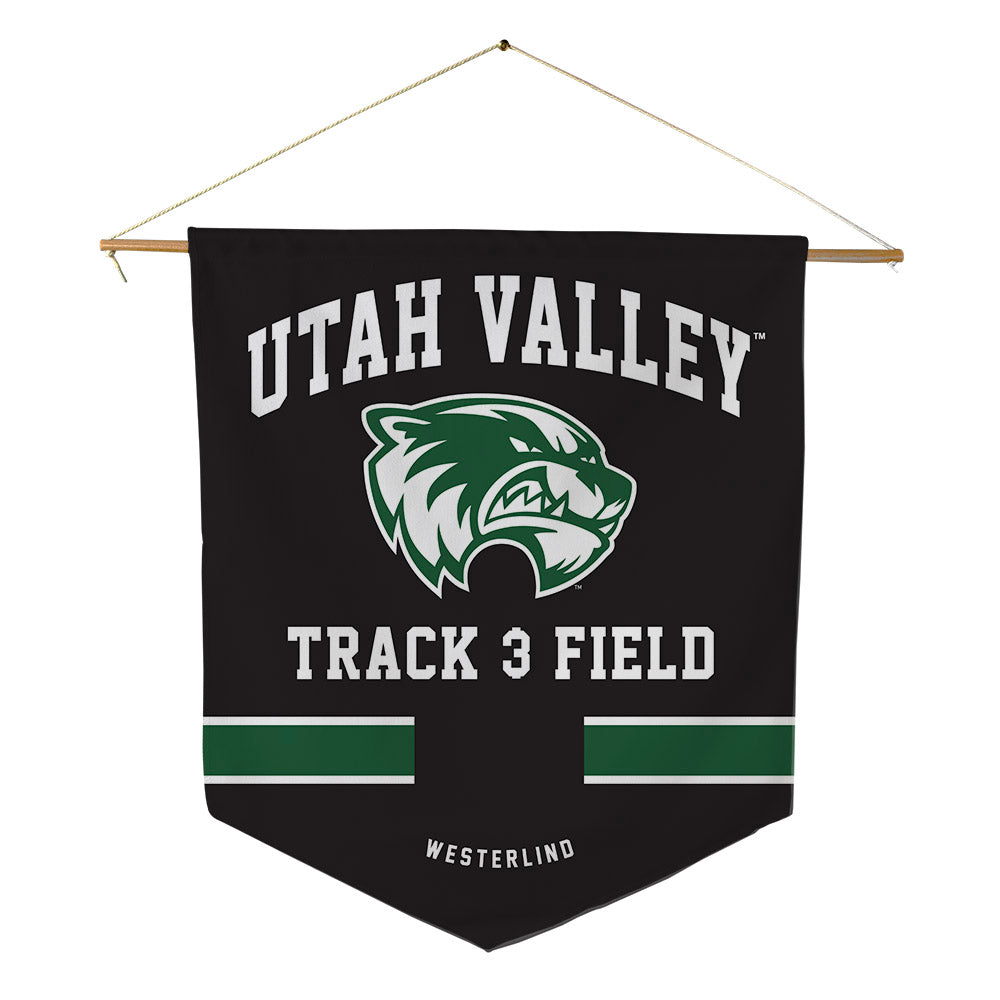 Utah Valley - NCAA Men's Track & Field : Porter Westerlind - Pennant - 18" x 21"-0