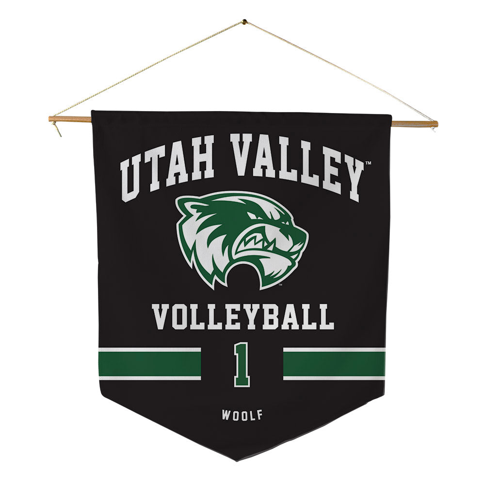 Utah Valley - NCAA Women's Volleyball : Maranda Woolf - Pennant - 18" x 21"-0