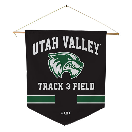 Utah Valley - NCAA Men's Track & Field : Landon Hart - Pennant - 18" x 21"-0