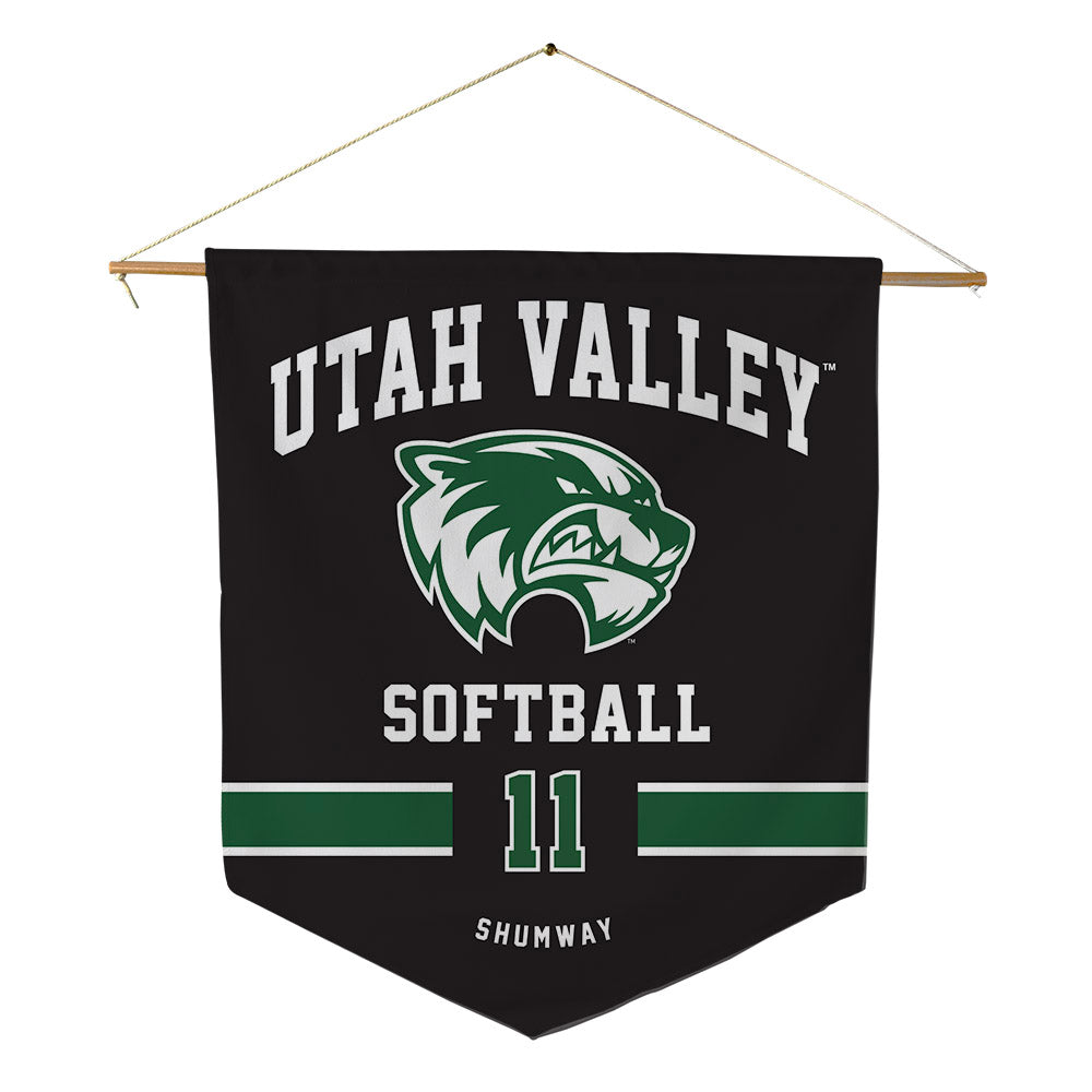 Utah Valley - NCAA Softball : Paige Shumway - Pennant - 18" x 21"-0