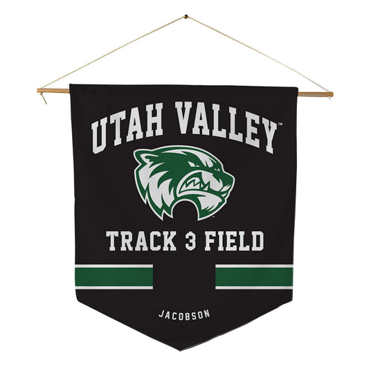 Utah Valley - NCAA Women's Track & Field : Sara Jacobson - Pennant - 18" x 21"-0