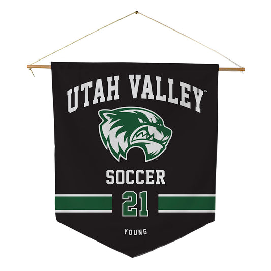 Utah Valley - NCAA Women's Soccer : elle young - Pennant - 18" x 21"-0