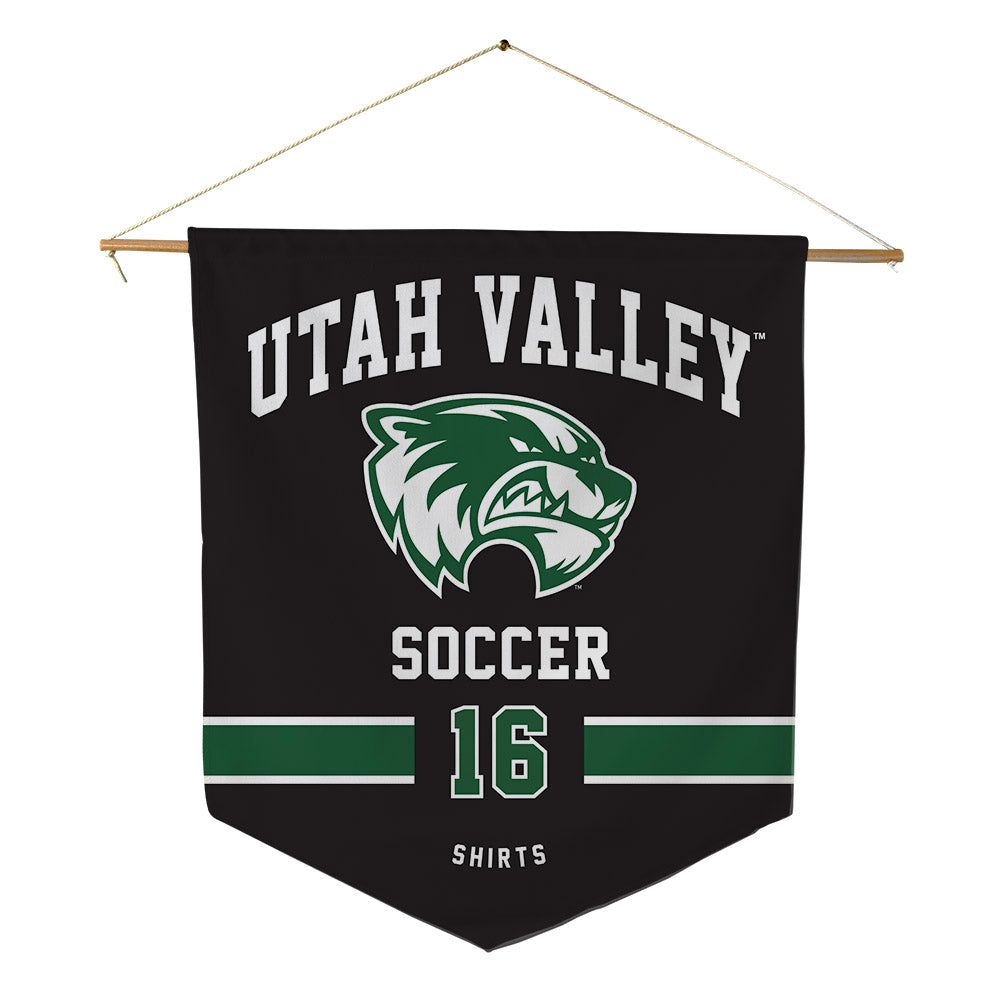 Utah Valley - NCAA Women's Soccer : Kate shirts - Pennant - 18" x 21"-0