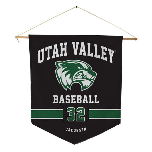 Utah Valley - NCAA Baseball : Trey Jacobsen - Pennant - 18" x 21"-0