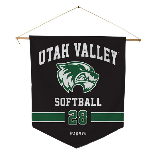 Utah Valley - NCAA Softball : Bailey Marvin - Pennant - 18" x 21"-0