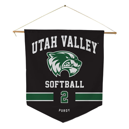 Utah Valley - NCAA Softball : Kendyl Purdy - Pennant - 18" x 21"-0