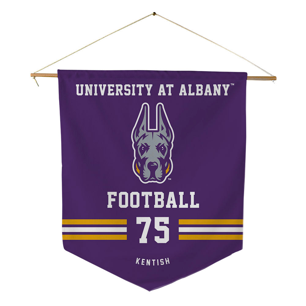 UAlbany - NCAA Football : Sean Kentish - Pennant - 18" x 21"-0